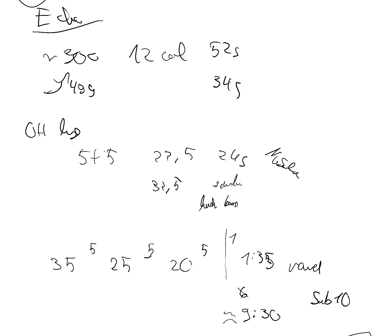 timing-notes